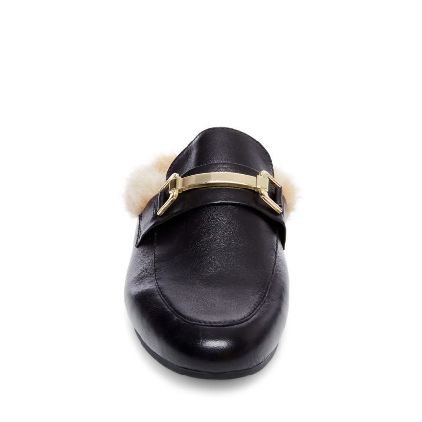 Mulas Steve Madden Khloe Cuero Mujer Negras | ES KT2S08